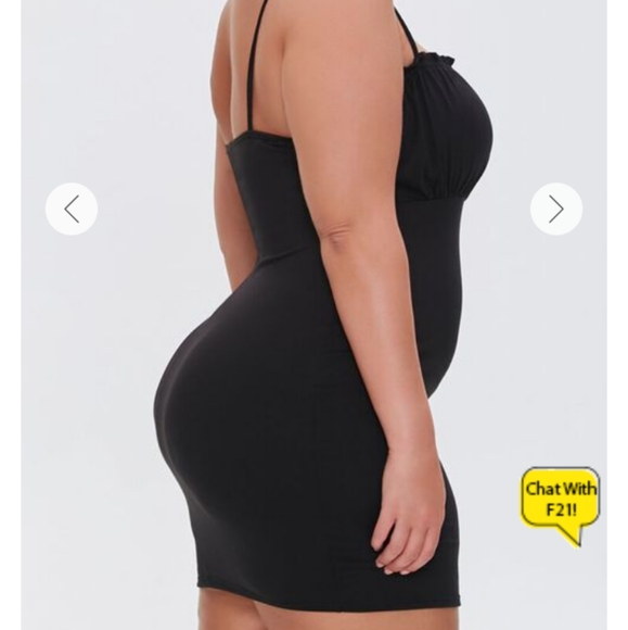 NWT Black Mini Dress Size 2X - Picture 3 of 6